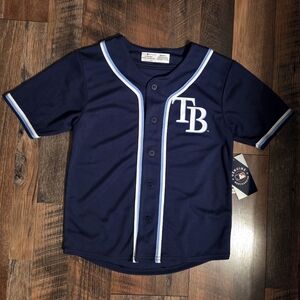 Kids Tampa Bay Rays New Navy Blue Baseball Jersey